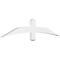 Ekena Millwork Bellingham Architectural Grade PVC Gable Bracket, 60"W x 12 1/2"H x 2"D x 4"F, 5/12 Pitch GBP060X13X0204BEL00 - alternate 1